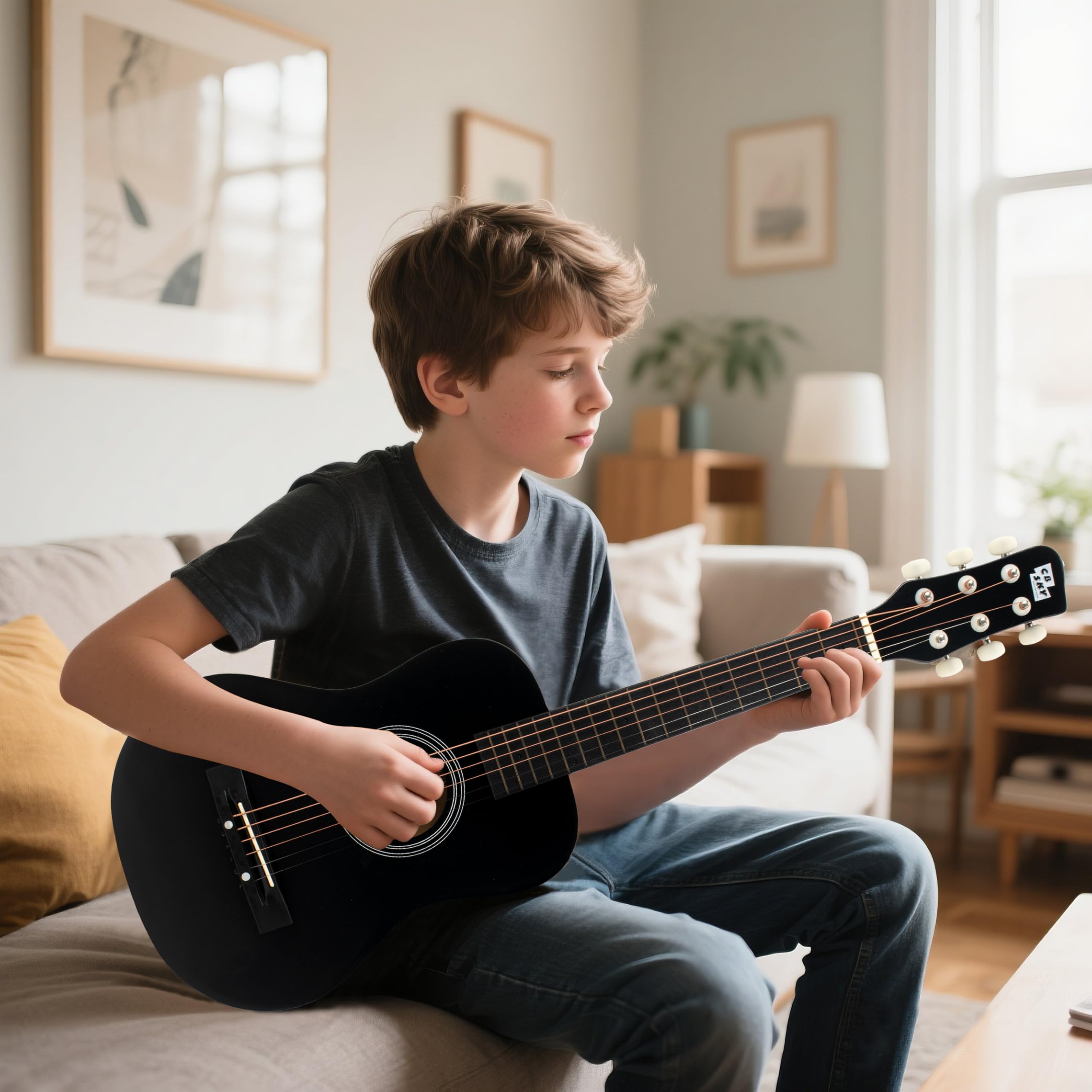 CB SKY guitar suited for kids ages 3-8 starting music exploration