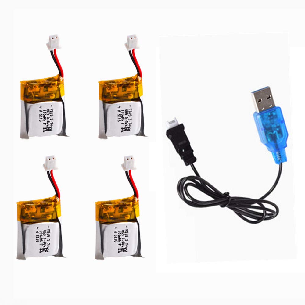 CBB Cecicebb 3.7V 100mAh LiPo battery pack, compact size for tiny drones.