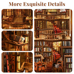 CCCDF Abbey Library with LED light adds warm ambiance for night-time reading nooks.