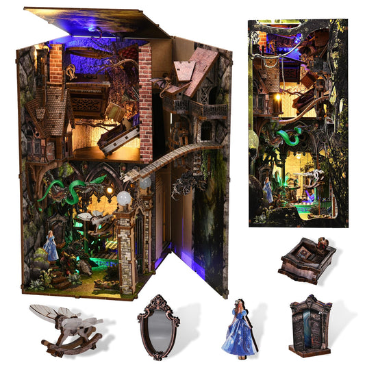 CCCDF Book Nook Kit with dust cover protects and cleanly displays on shelf