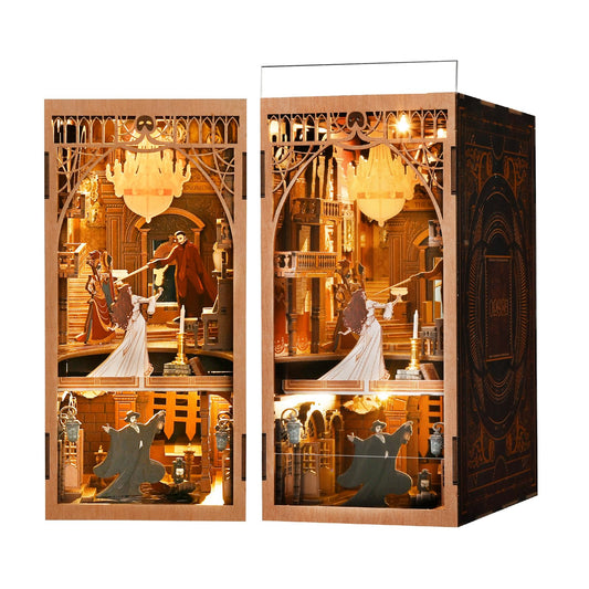 CCCDF Phantom Opera booknook kit with assembly-ready mini scene