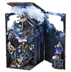CCCDF Song of The Sirens book nook kit aerial scene for dramatic bookshelf display