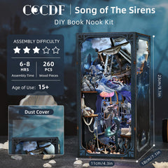 CCCDF Song of The Sirens kit stormy seascape with tactile wood textures
