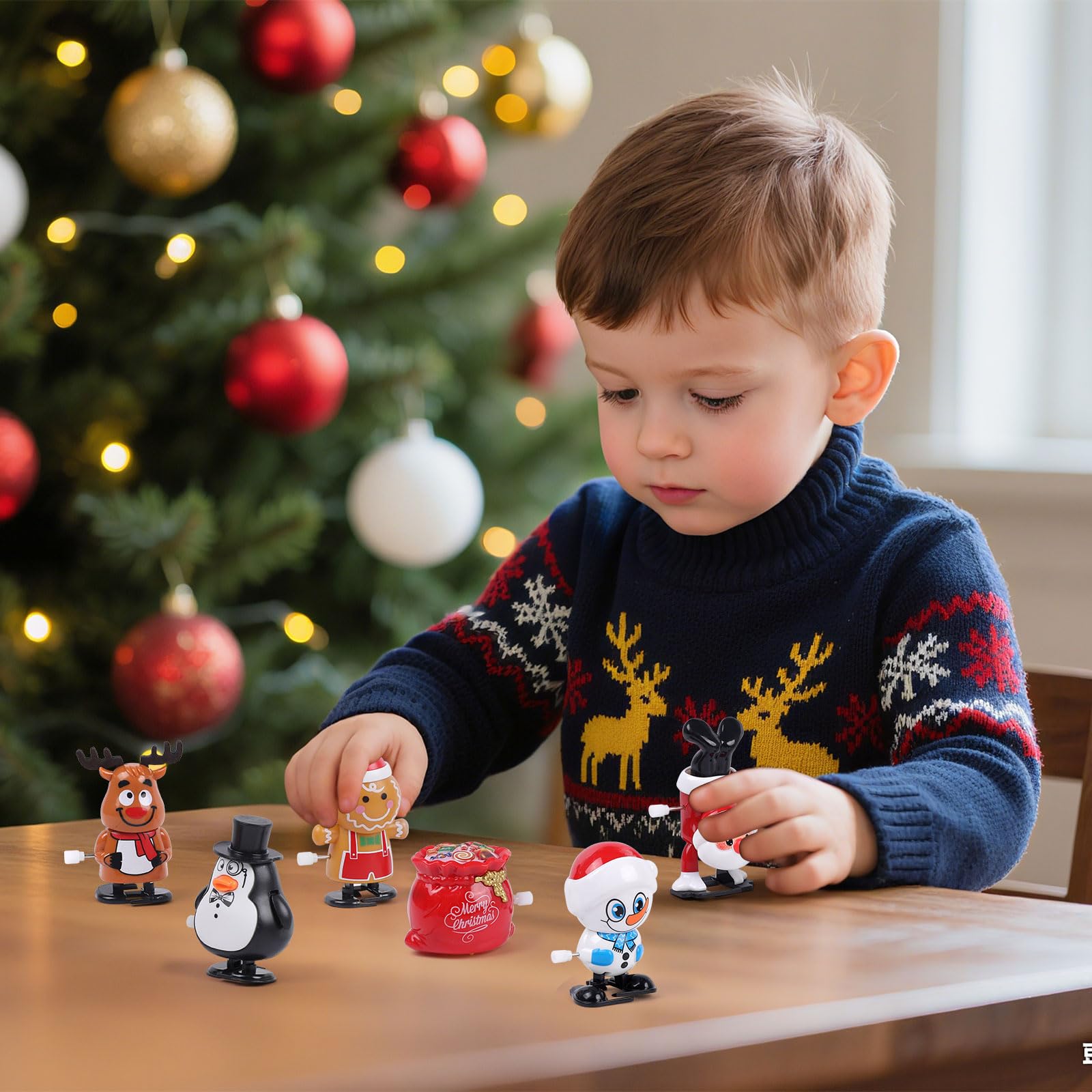 CCINEE gingerbread wind-up toy rotates for classroom fun and gifts.