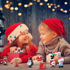 CCINEE snowman wind-up toy spins for a cute winter desk companion.
