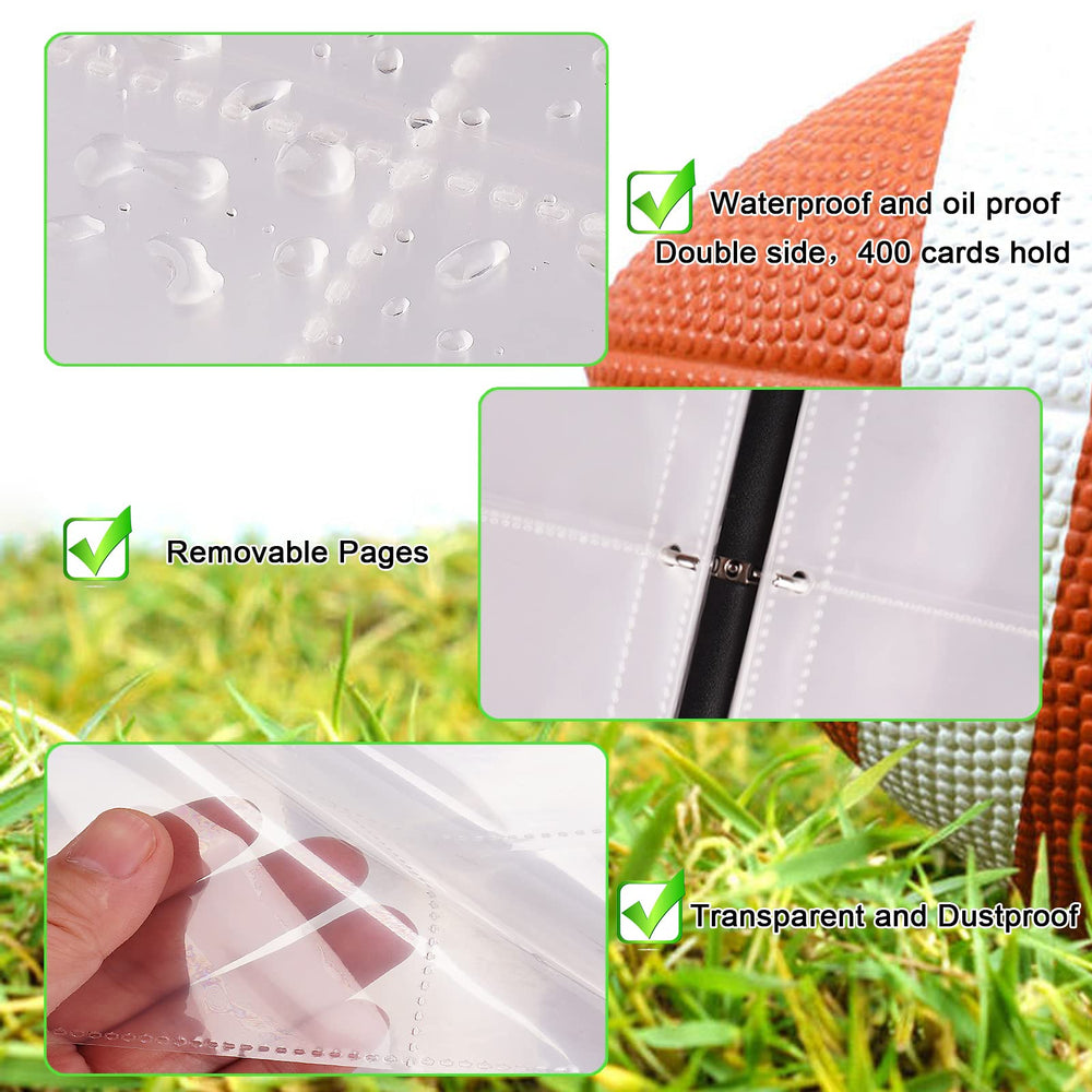 CDROPS binder supports up to 400 cards with removable pages.