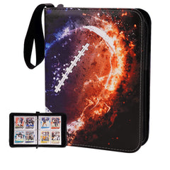 CDROPS card binder cover displays football cards clearly while protecting them.