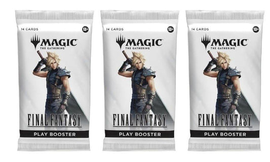 CE 3-pack MTG booster pack featuring Final Fantasy cards for strategic gameplay.