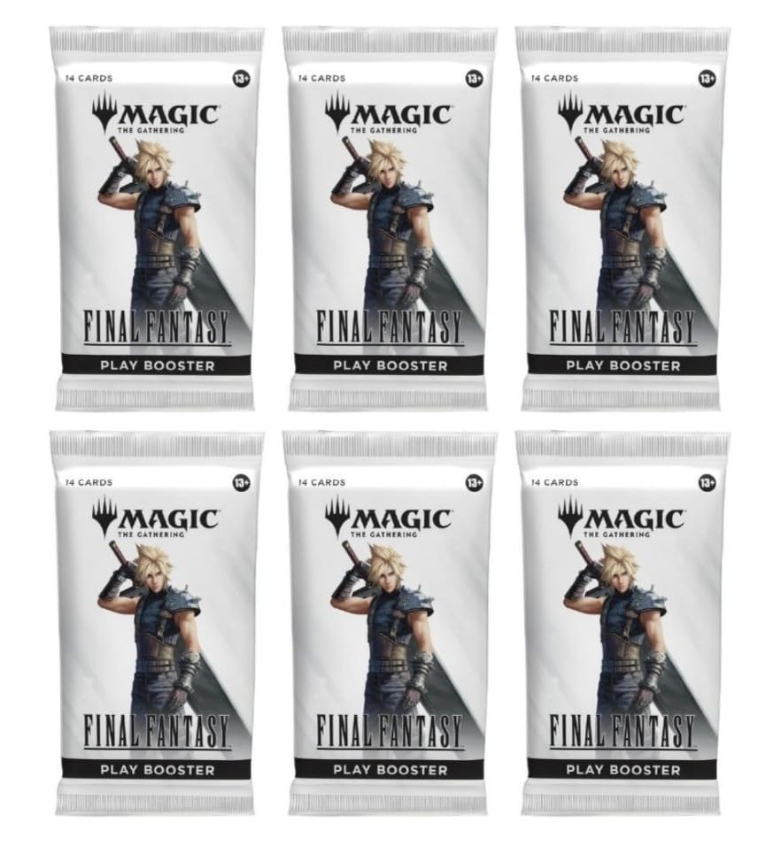 CE 6-pack MTG Final Fantasy booster pack with rare and foil cards for exciting gameplay