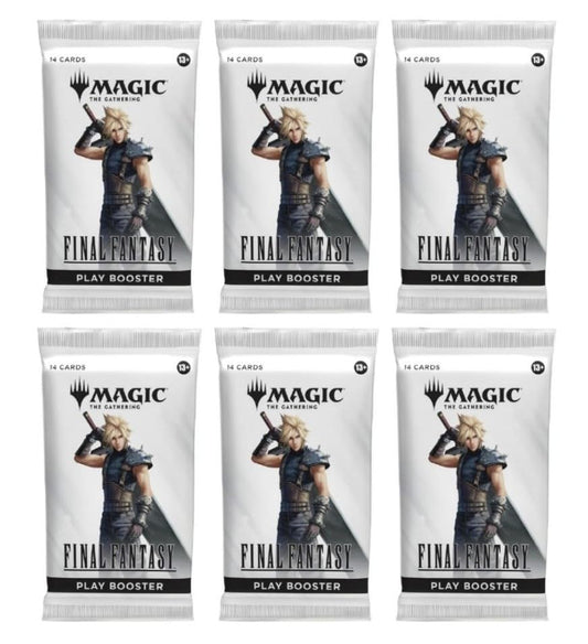 CE 6-pack MTG Final Fantasy booster pack with rare and foil cards for exciting gameplay