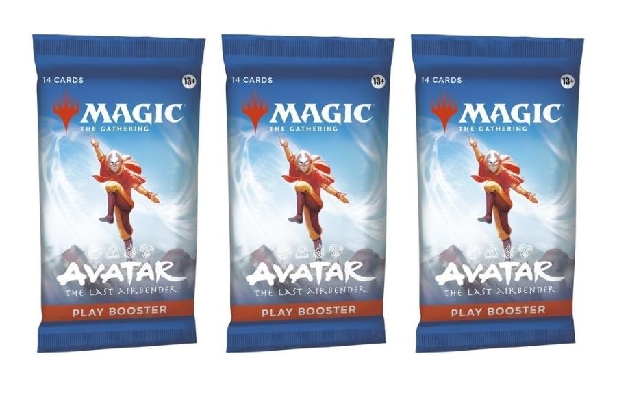CE Avatar Airbender play booster on table, enhancing MTG game night with exciting card diversity.