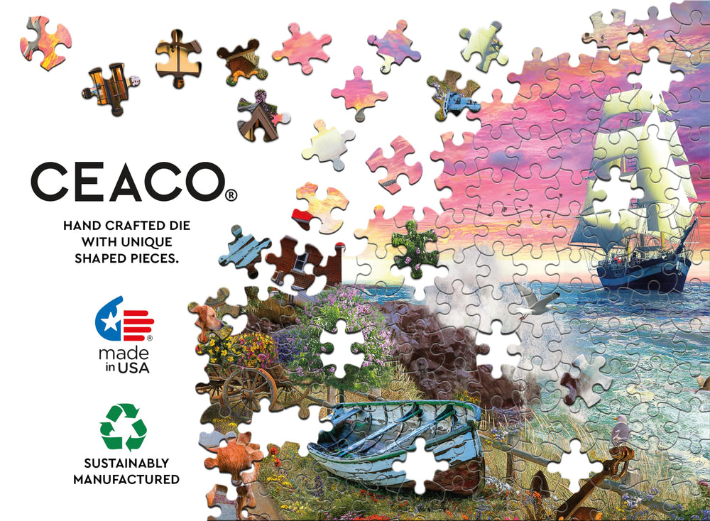 Colorful pieces yield vibrant Ceaco artwork when completed