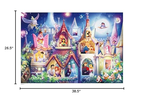 Ceaco Disney Princess Castle family-night image captures shared focus and relaxing recreation