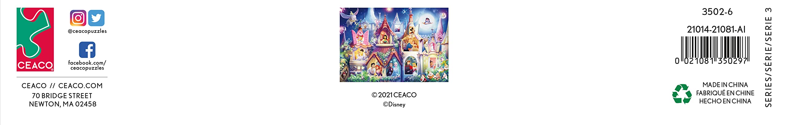Ceaco Disney Princess Castle gift idea image suggests a thoughtful activity for family puzzles