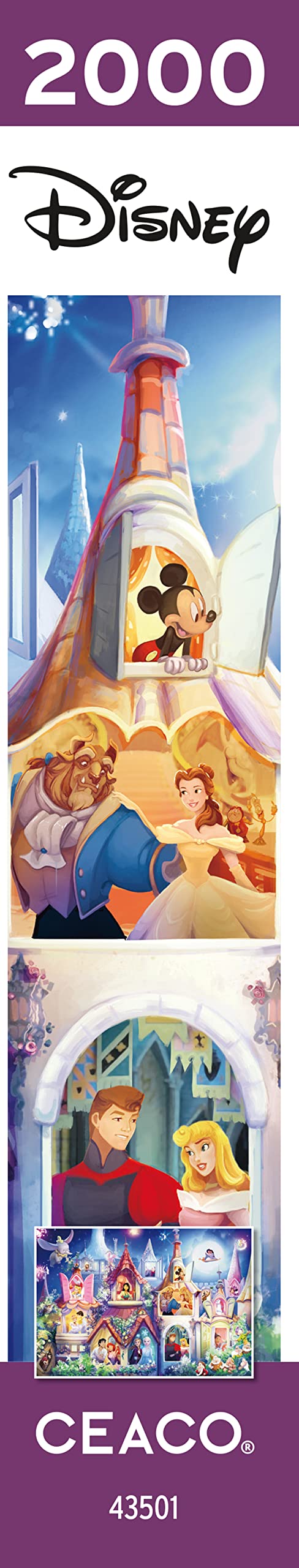 Ceaco Disney Princess Castle USA-made badge image signals quality and domestic production standards