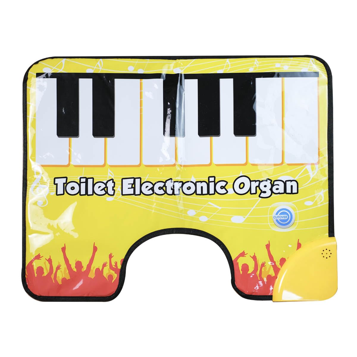 CEAJUSIOT Potty Piano floor mat on bathroom floor invites playful engagement.