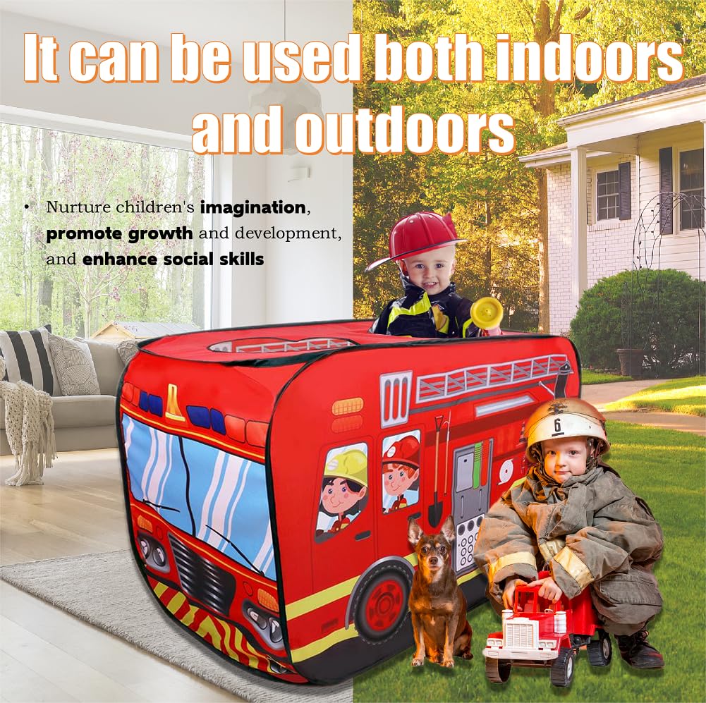 Cecailin-fire-truck-tent-party-ideas ideal for birthdays and group activities.