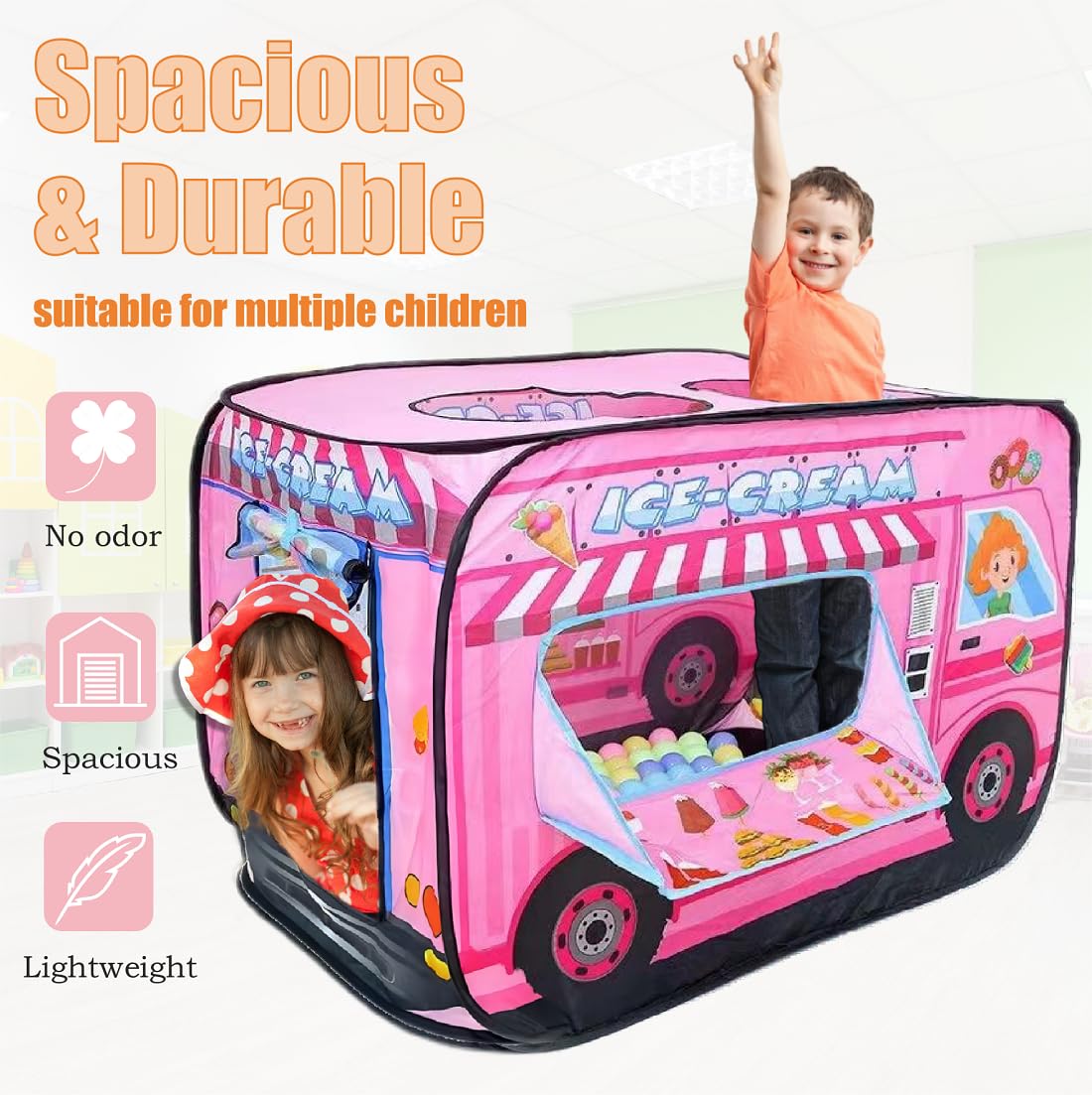 Cecailin Ice Cream Truck Tent waterproof fabric for easy care