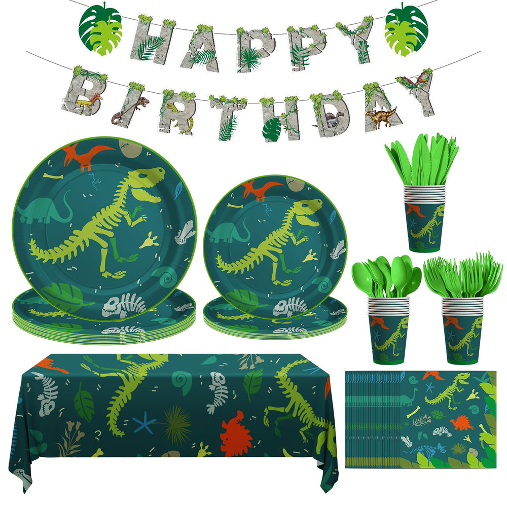 Cecnamt dinosaur banner for birthday party decor and photo moments