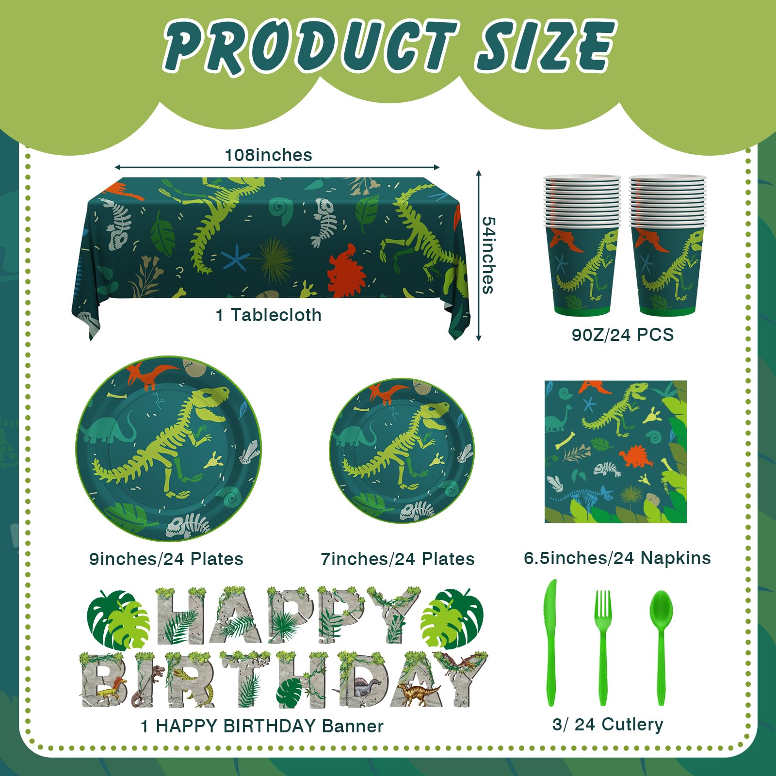 Cecnamt dinosaur 9-inch plates provide sturdy, spill-resistant table setting