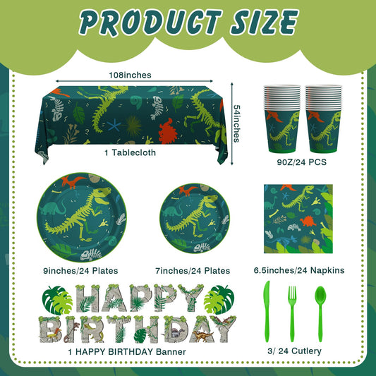 Cecnamt dinosaur 9-inch plates provide sturdy, spill-resistant table setting
