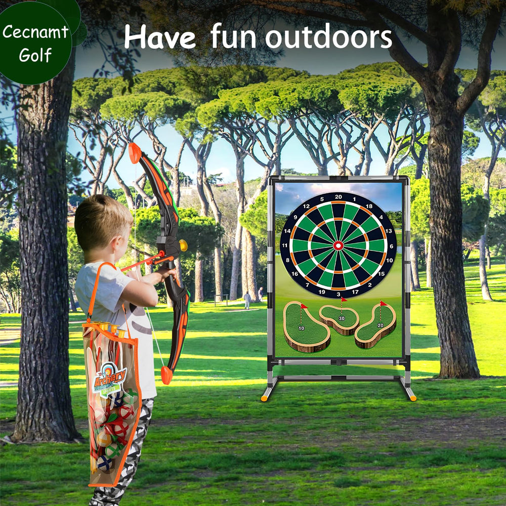 Cecnamt Golf Chipping Game set includes two clubs for quick setup