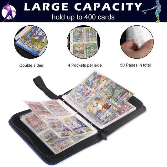 CECOKESO 400-pocket interior binder enables easy display and secure storage for cards.