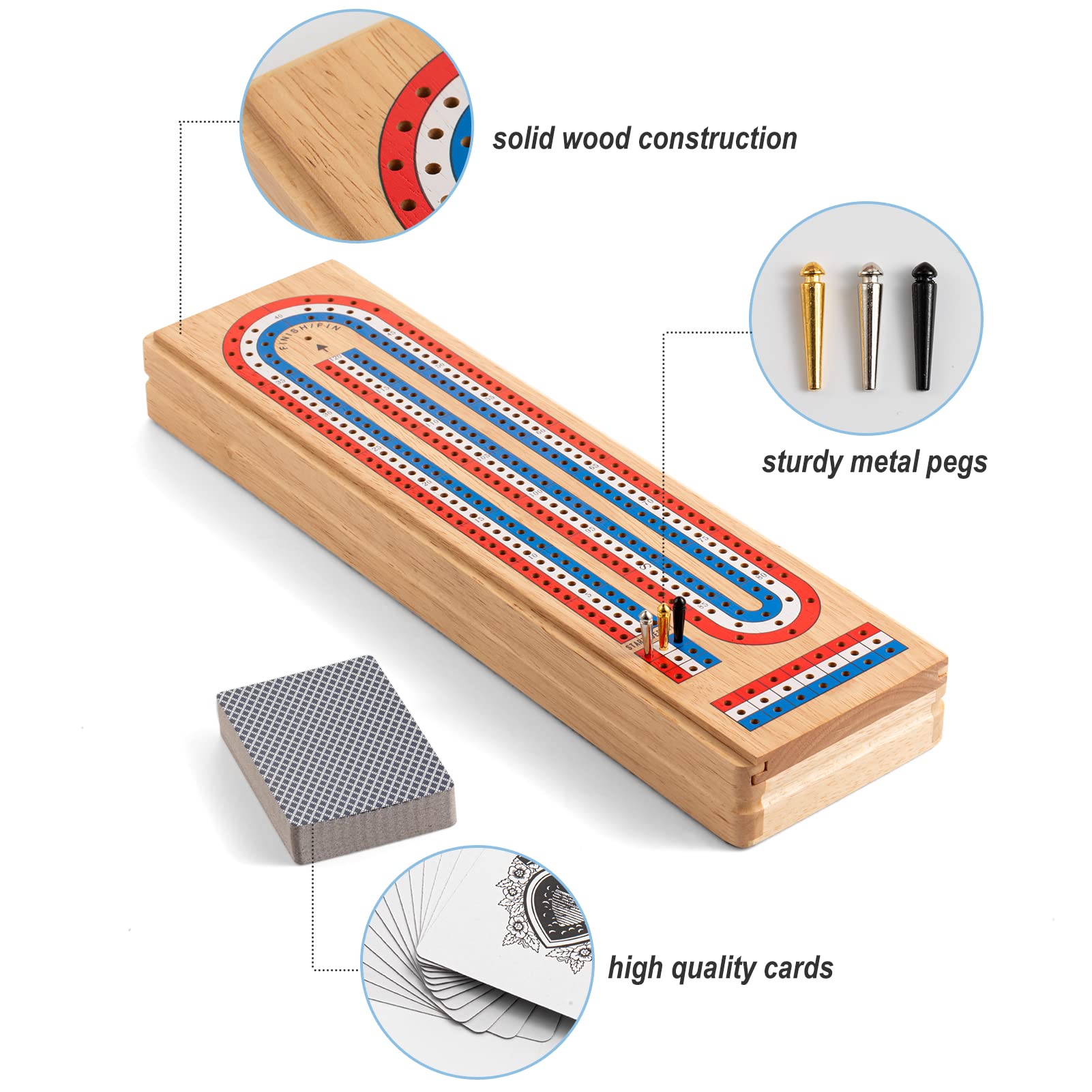 Ceebyfa board image highlighting the large storage area for pieces and instruction.