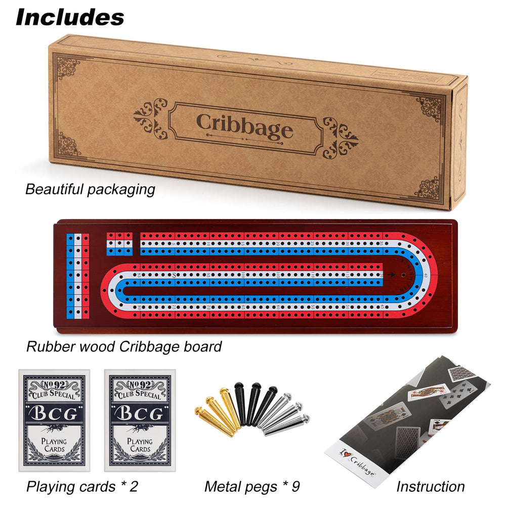 Ceebyfa cribbage board in use by two players highlights shared family moments.