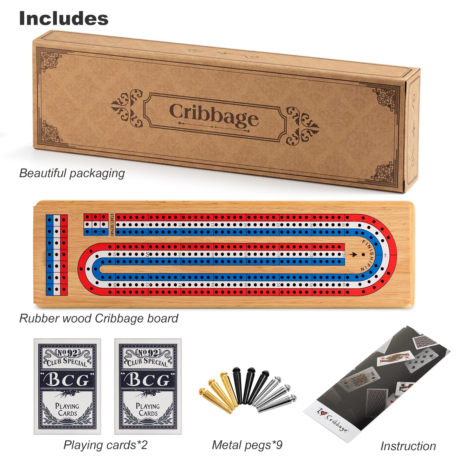 Ceebyfa two playing cards included for starting a match right away.