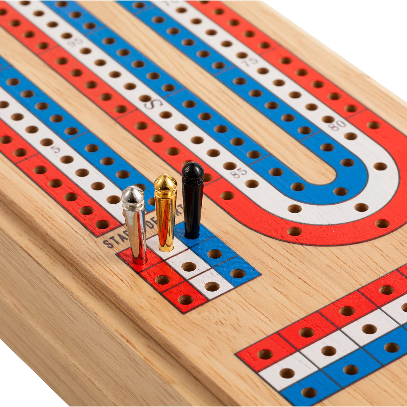Ceebyfa portable travel case enabling cribbage play anywhere on the go.