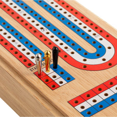 Ceebyfa portable travel case enabling cribbage play anywhere on the go.