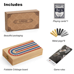 Ceebyfa foldable cribbage board family-friendly evenings.