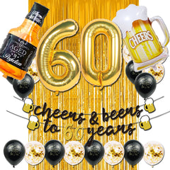 Cefanty large bottle balloon serves as a playful party focal point.