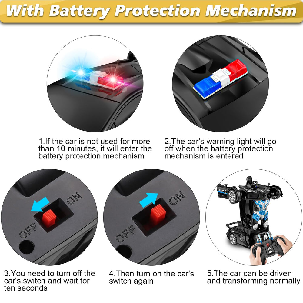 CEGOUFUN RC Transform Car packaging box ideal as a gift.