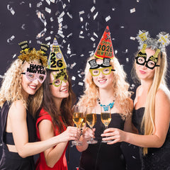 Ceiba Tree champagne and crown eyeglasses design for festive looks