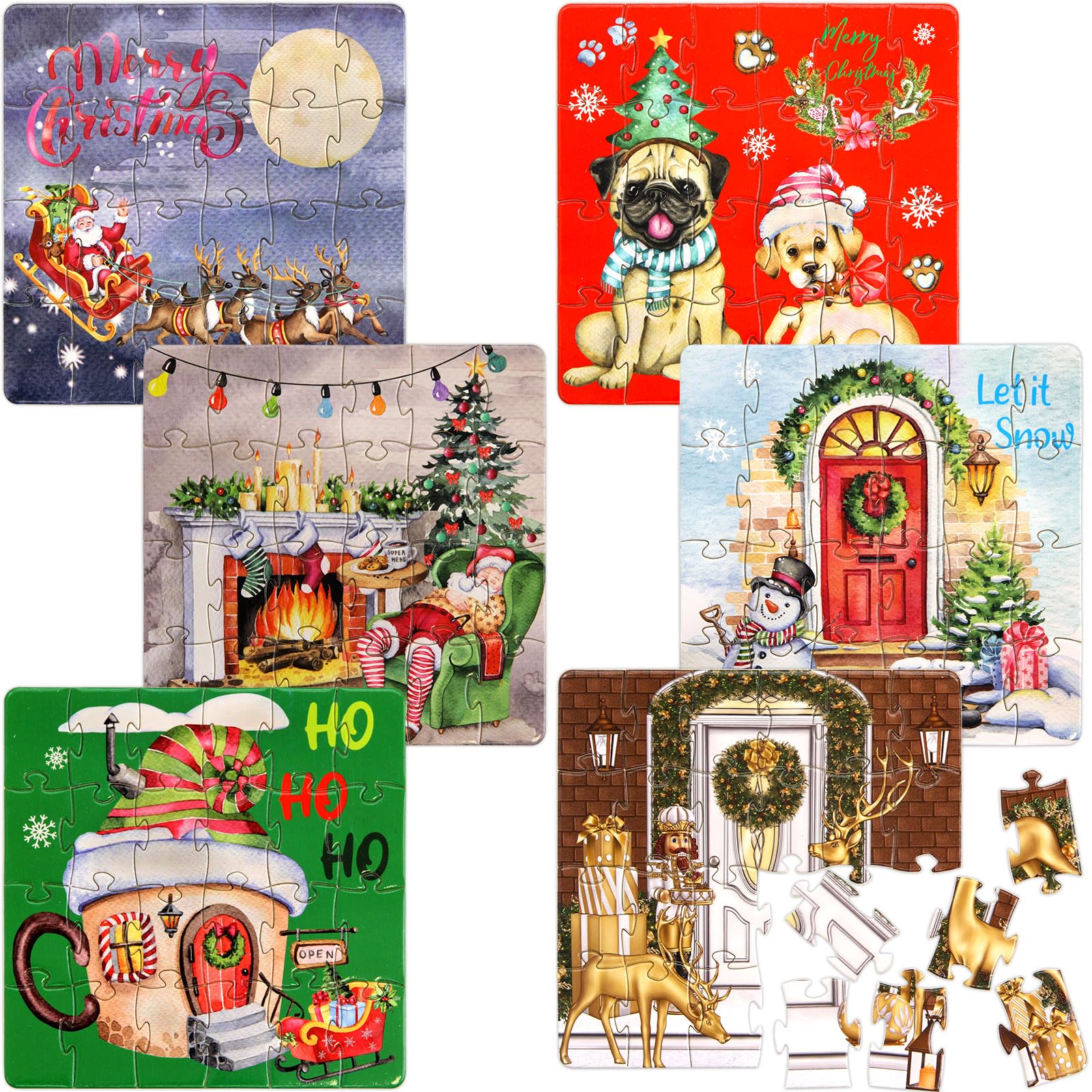 Ceiba Tree packaging open showing puzzles and greeting cards.