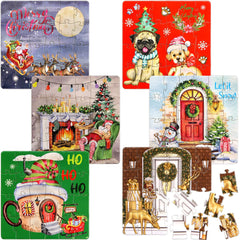 Ceiba Tree packaging open showing puzzles and greeting cards.