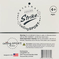 CEILING SPORT Ceiling Strike bedroom play showcases compact setup.