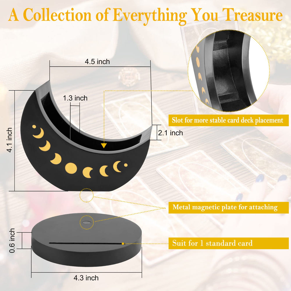 Ceiner moon phase foil pattern adds luxe charm while organizing cards.