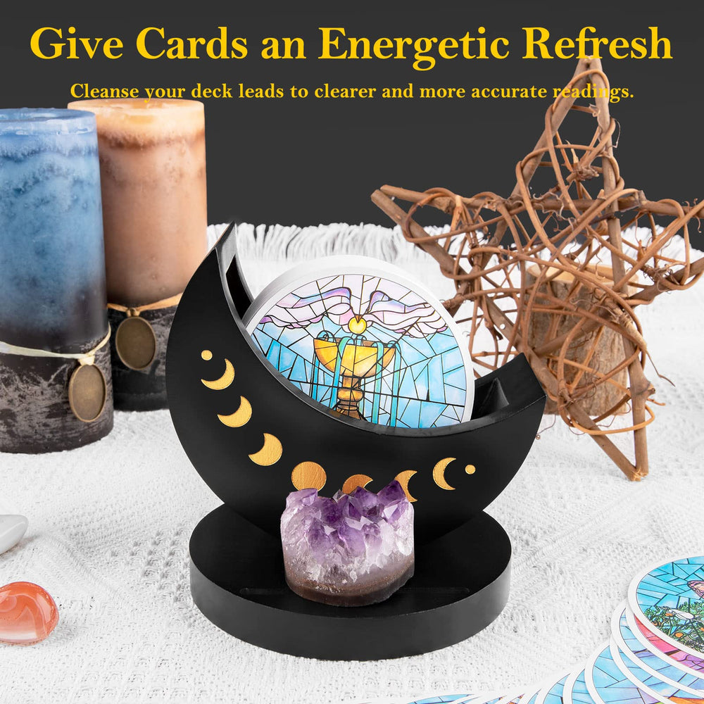 Ceiner wiccan altar stand decor adds mystic ambiance to your sacred space.