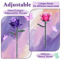 Ciesa Adjustable Rose Stems blocks tailor height and vase fit.