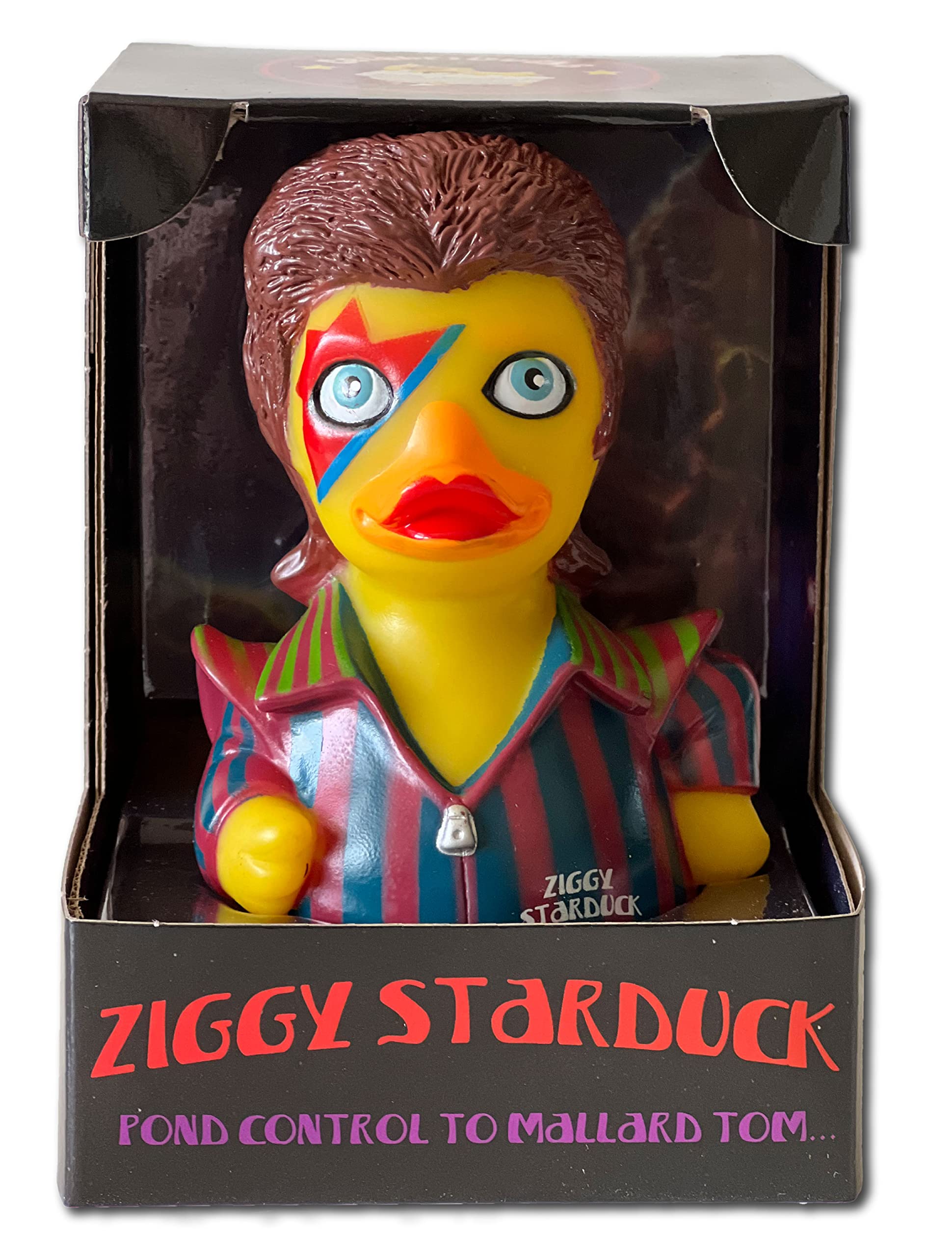 CelebriDucks Ziggy Starduck close-up sculpt highlights detailed design for collectors.