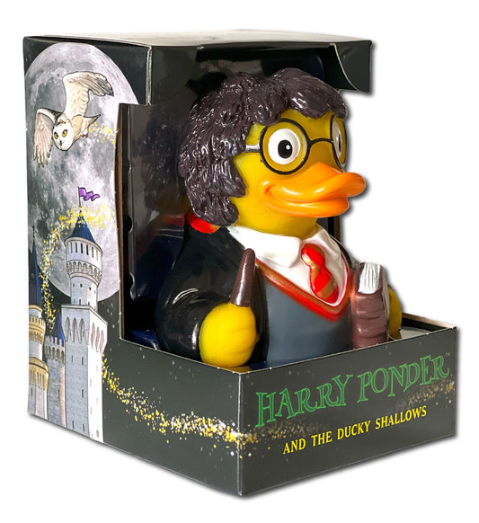 CelebriDucks Harry Ponder and The Ducky Shallows – upright floating duck for bath play.