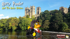 USA-designed CelebriDucks sculpture of Harry Ponder for quality display.