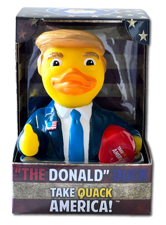 CelebriDucks Take Quack America design for display or bath fun