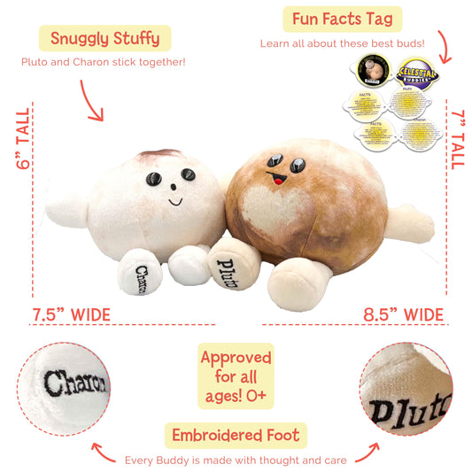 Celestial Buddies Charon Buddy with embroidered features for learning