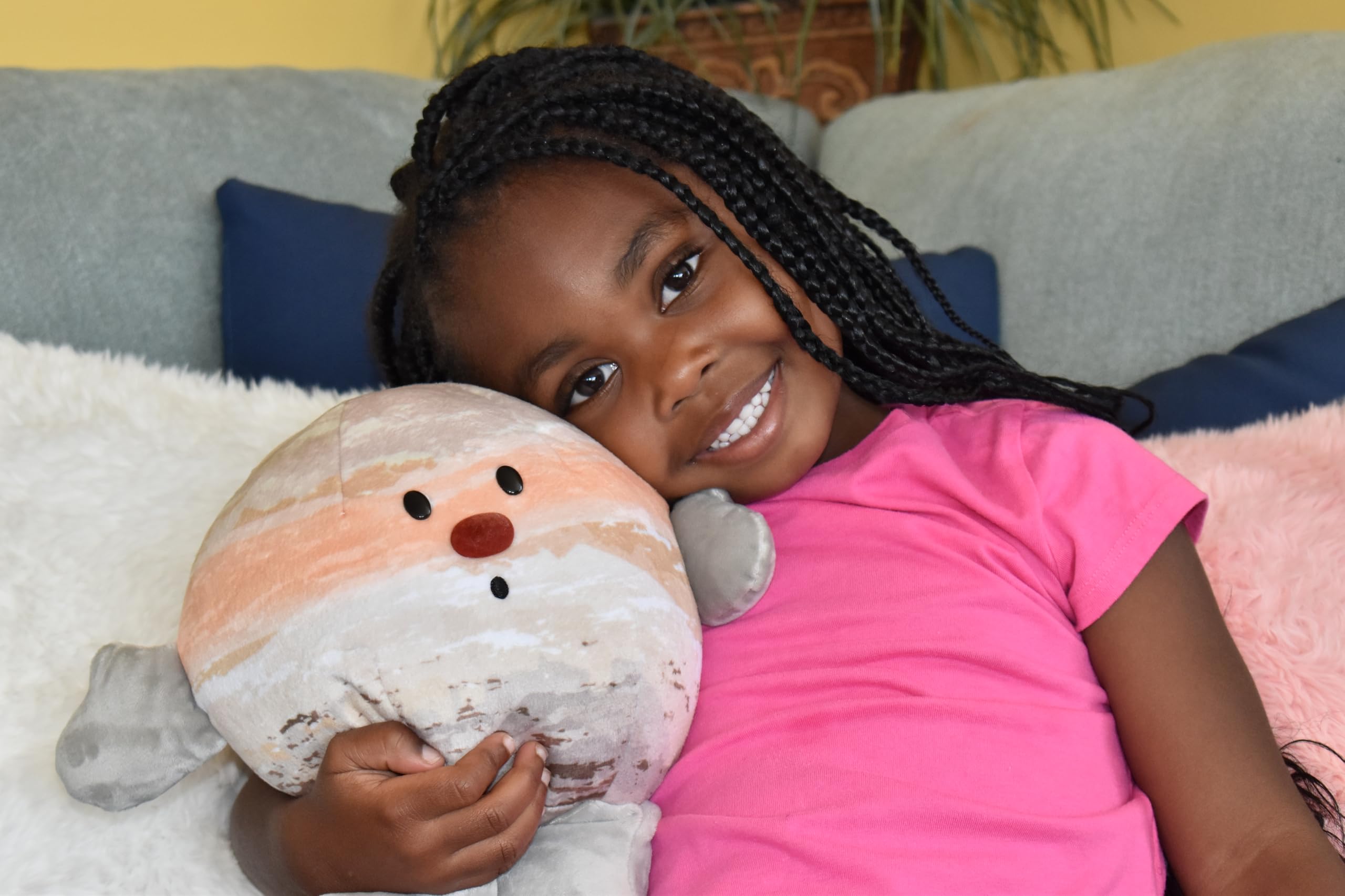 12-inch Jupiter Buddy size ideal for hugs and decor