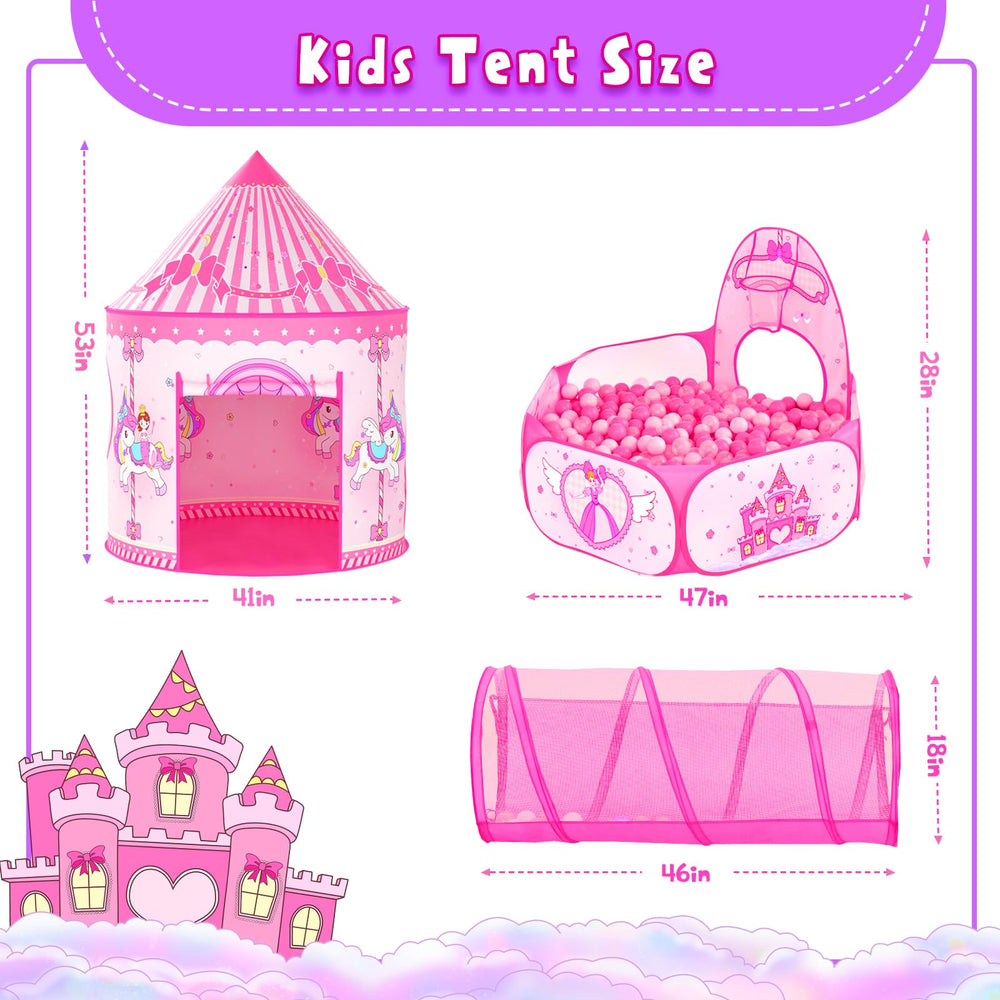 Celontry 3 in 1 Princess Play Tent safe materials for kids' play
