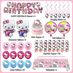Celunhasev foil birthday balloons brighten the decor with glossy pink tones.